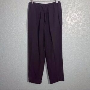 Vintage Dark Purple Carole Little Petite Straight Leg Pants